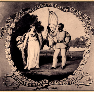 The 3rd United States Colored Troops - Regimental Flag Front The 3rd United States Colored Troops - Regimental Flag Front